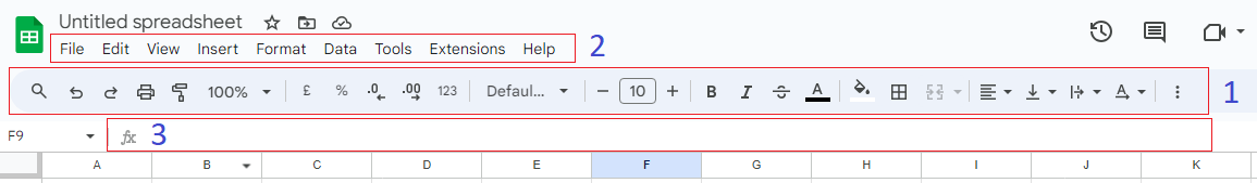 bars in google sheets spreadsheet UI